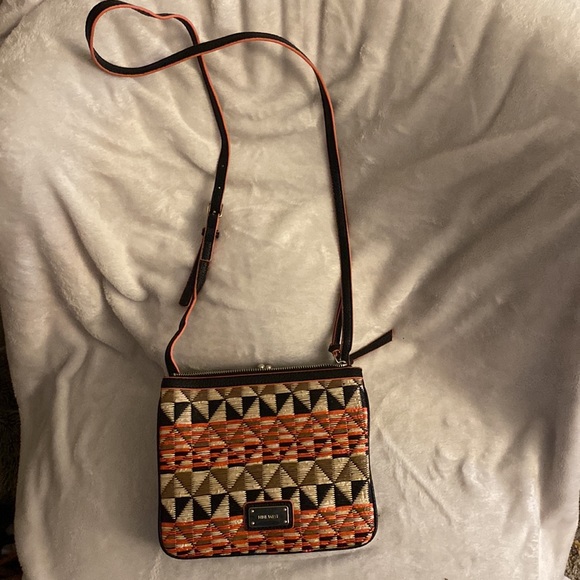 Nine West Art Deco Geometric Pattern crossbody bag - Picture 2 of 4